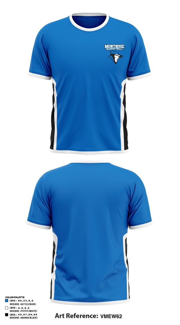 Short Sleeve Performance Shirt, Montrose High School Basketball, Men's Basketball, Teamtime, Team time, sublimation, custom sports apparel, team uniforms, spirit wear, spiritwear, sports uniforms, custom shirts, team store, custom team store, fundraiser sports, apparel fundraiser