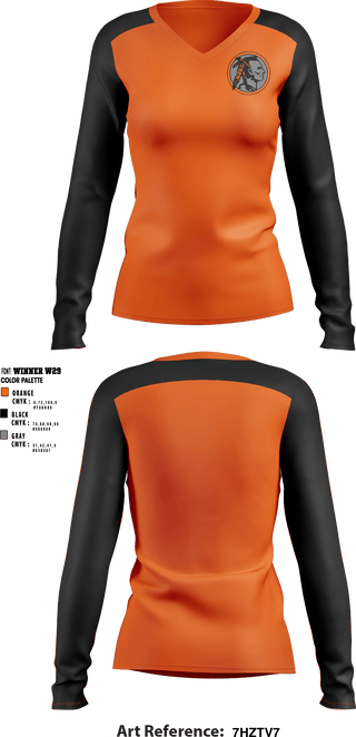 Women's Long Sleeve Vneck Shirt, Chesaning Middle School Cheer, Cheer, Teamtime, Team time, sublimation, custom sports apparel, team uniforms, spirit wear, spiritwear, sports uniforms, custom shirts, team store, custom team store, fundraiser sports, apparel fundraiser