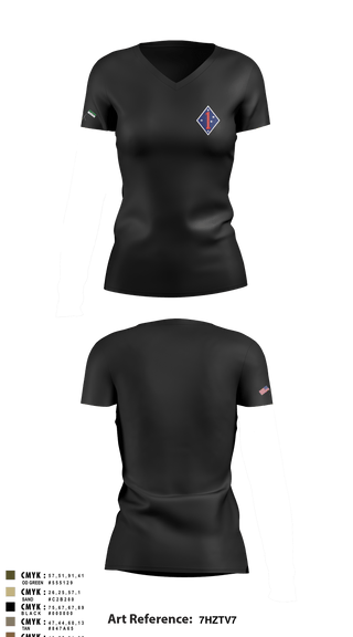 Women's Short Sleeve Vneck Shirt, , Marines, Teamtime, Team time, sublimation, custom sports apparel, team uniforms, spirit wear, spiritwear, sports uniforms, custom shirts, team store, custom team store, fundraiser sports, apparel fundraiser