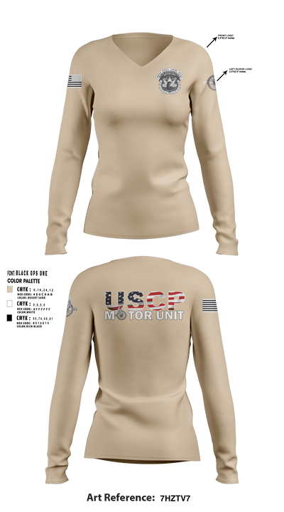 MOTOR UNIT 1828 8601121 Women's Long Sleeve V-neck Shirt - 3