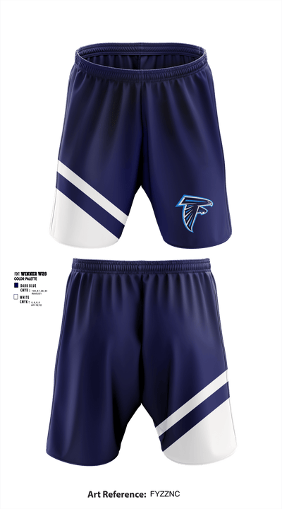 Bertie High School Cheer 80962560 Athletic Shorts With Pockets - 1