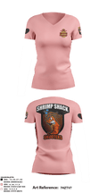 Shrimp Shack Shooters 38335157 Women's Short Sleeve V-neck Shirt - 2