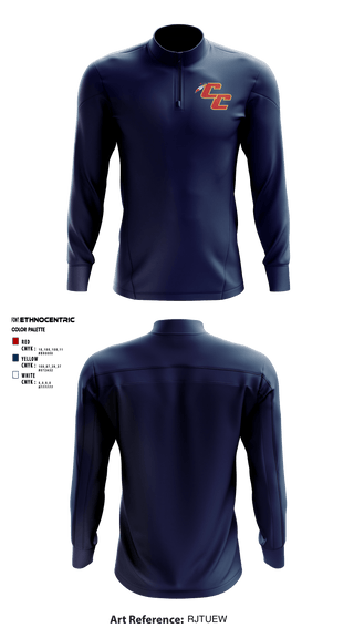 Quarter Zip Jacket, Copperas Chiefs, Football, Teamtime, Team time, sublimation, custom sports apparel, team uniforms, spirit wear, spiritwear, sports uniforms, custom shirts, team store, custom team store, fundraiser sports, apparel fundraiser