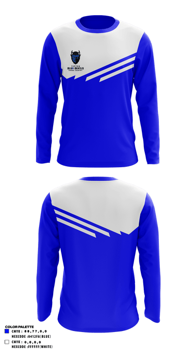 Tipton Middle School Cross Country 80012614 Long Sleeve Performance Shirt - 2