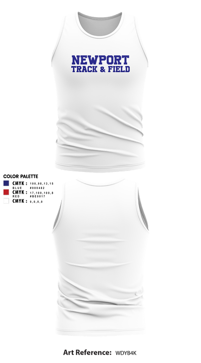 Newport High School Track & Field 49757231 Tank Top - 3