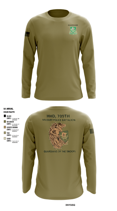 709th MP BN HHD 13627069 Long Sleeve Performance Shirt - 4