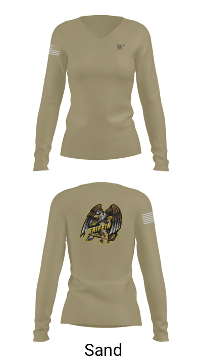 1-25 AB Echo C.Co 9457817 Women's Long Sleeve V-neck Shirt - 42