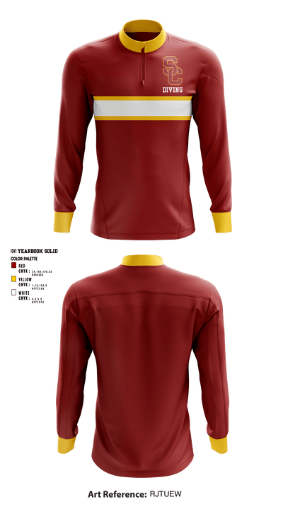 University Of Southern California Diving 38780209 Quarter Zip Jacket - 2