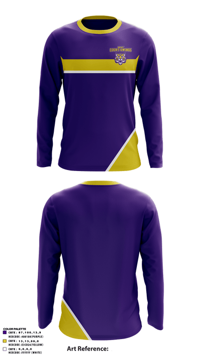 Gray Court-Owings Middle School 65722363 Long Sleeve Performance Shirt - 1