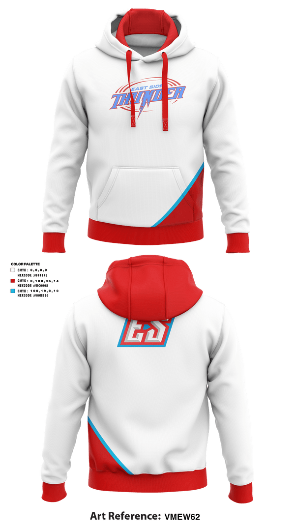 Hoodie, East Side Thunder, Baseball, Teamtime, Team time, sublimation, custom sports apparel, team uniforms, spirit wear, spiritwear, sports uniforms, custom shirts, team store, custom team store, fundraiser sports, apparel fundraiser
