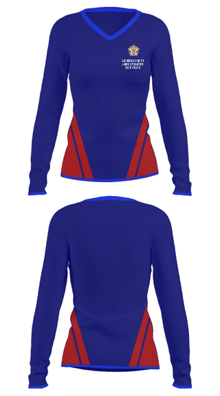 Women's Long Sleeve Vneck Shirt, LIENDO SECURTY &INVESTIGATIVE SERVICES, , Teamtime, Team time, sublimation, custom sports apparel, team uniforms, spirit wear, spiritwear, sports uniforms, custom shirts, team store, custom team store, fundraiser sports, apparel fundraiser