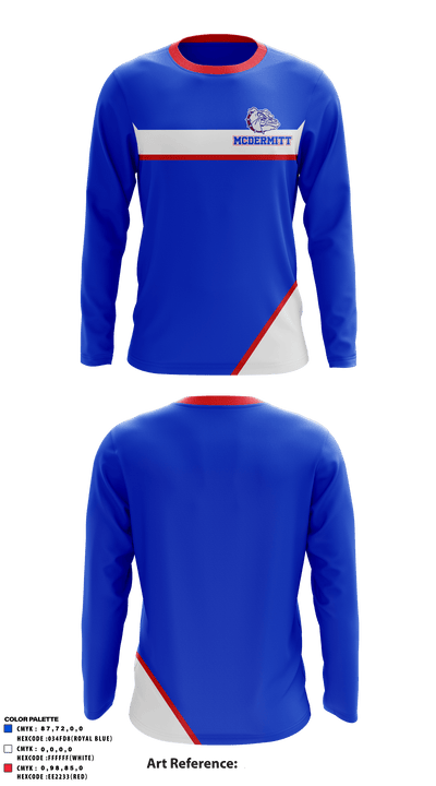 Mcdermitt High School 41606588 Long Sleeve Performance Shirt - 2