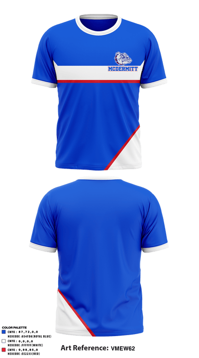 Mcdermitt High School 41606588 Short Sleeve Performance Shirt - 2