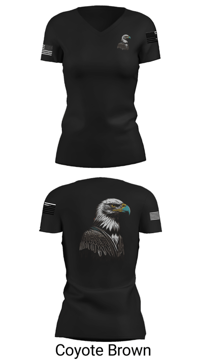 768 EABS 28979729 Women's Short Sleeve V-neck Shirt - 20