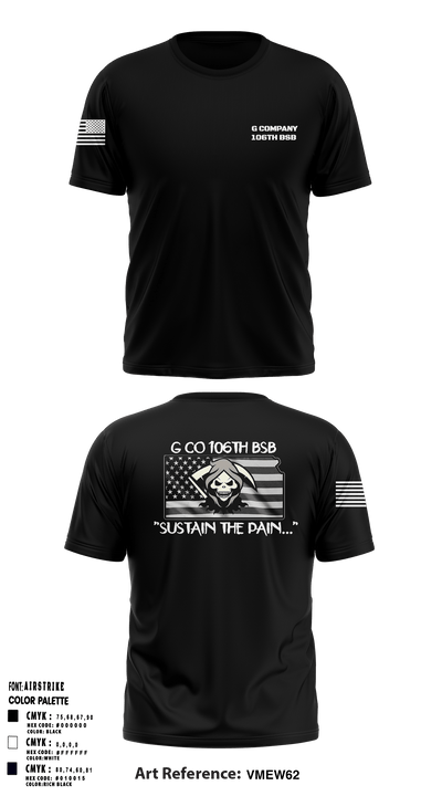 G Co 106th BSB 87834458 Short Sleeve Performance Shirt - 4