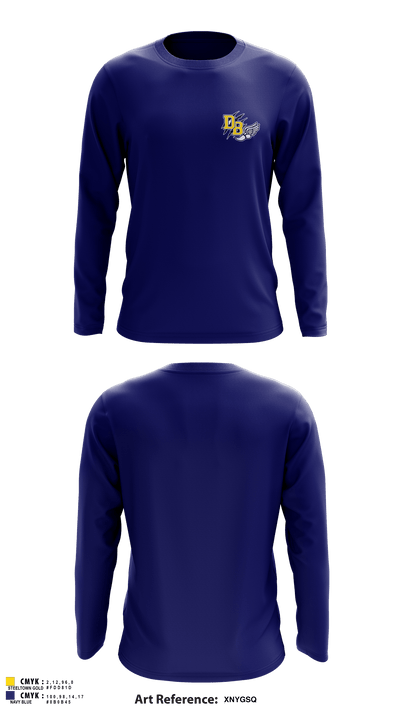 David Brearley High School Track 63405109 Long Sleeve Performance Shirt - 1