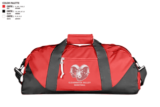 Duffle Bag, Clearwater Valley High School Basketball, Men's Basketball, Teamtime, Team time, sublimation, custom sports apparel, team uniforms, spirit wear, spiritwear, sports uniforms, custom shirts, team store, custom team store, fundraiser sports, apparel fundraiser