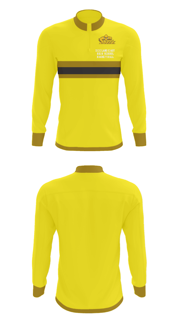 Quarter Zip Jacket, Zeeland East High School Basketball, Men's Basketball, Teamtime, Team time, sublimation, custom sports apparel, team uniforms, spirit wear, spiritwear, sports uniforms, custom shirts, team store, custom team store, fundraiser sports, apparel fundraiser