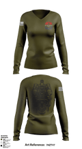 HMX-1 5253690 Women's Long Sleeve V-neck Shirt - 1
