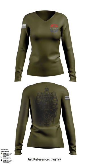 Women's Long Sleeve Vneck Shirt, , Marines, Teamtime, Team time, sublimation, custom sports apparel, team uniforms, spirit wear, spiritwear, sports uniforms, custom shirts, team store, custom team store, fundraiser sports, apparel fundraiser