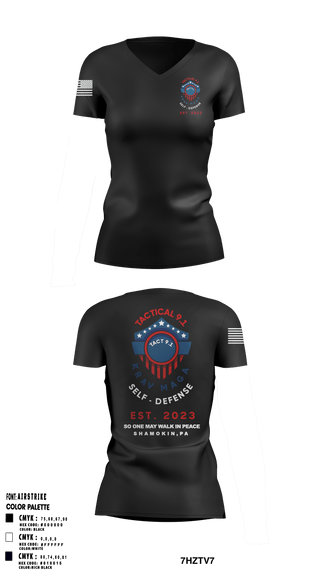 Women's Short Sleeve Vneck Shirt, Tactical 9.1 Krav Maga Self Defense, Wrestling, Teamtime, Team time, sublimation, custom sports apparel, team uniforms, spirit wear, spiritwear, sports uniforms, custom shirts, team store, custom team store, fundraiser sports, apparel fundraiser