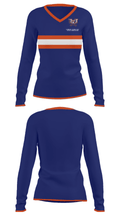Habersham Central High School Cross Country 1890251 Women's Long Sleeve V-neck Shirt - 13
