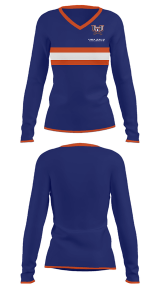 Women's Long Sleeve Vneck Shirt, Habersham Central High School Cross Country, Cross Country, Teamtime, Team time, sublimation, custom sports apparel, team uniforms, spirit wear, spiritwear, sports uniforms, custom shirts, team store, custom team store, fundraiser sports, apparel fundraiser