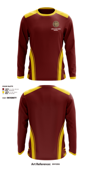 Long Sleeve Performance Shirt, Lincoln High School Baseball, Baseball, Teamtime, Team time, sublimation, custom sports apparel, team uniforms, spirit wear, spiritwear, sports uniforms, custom shirts, team store, custom team store, fundraiser sports, apparel fundraiser