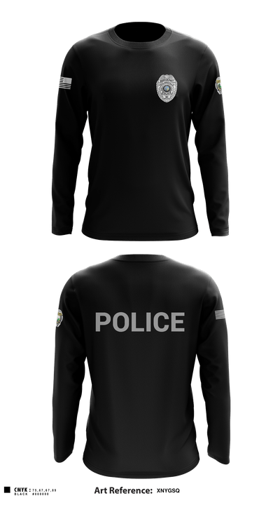 TAYLORSVILLE POLICE DEPARTMENT SGT 60991678 Long Sleeve Performance Shirt - 1