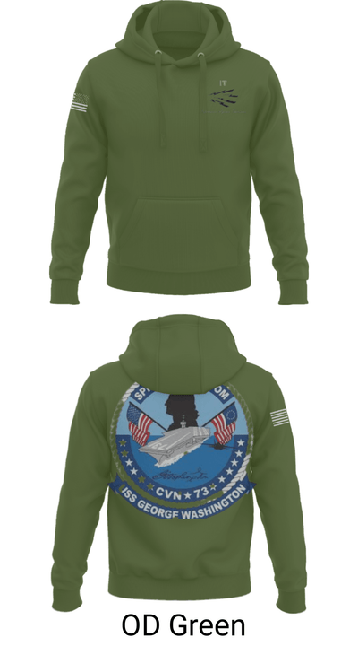 USS GEORGE WASHINGTON INFORMATION TECHNICIANS 62071140 Hoodie - 45