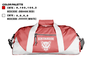 Duffle Bag, Katahdin High School Soccer, Women's Soccer, Teamtime, Team time, sublimation, custom sports apparel, team uniforms, spirit wear, spiritwear, sports uniforms, custom shirts, team store, custom team store, fundraiser sports, apparel fundraiser