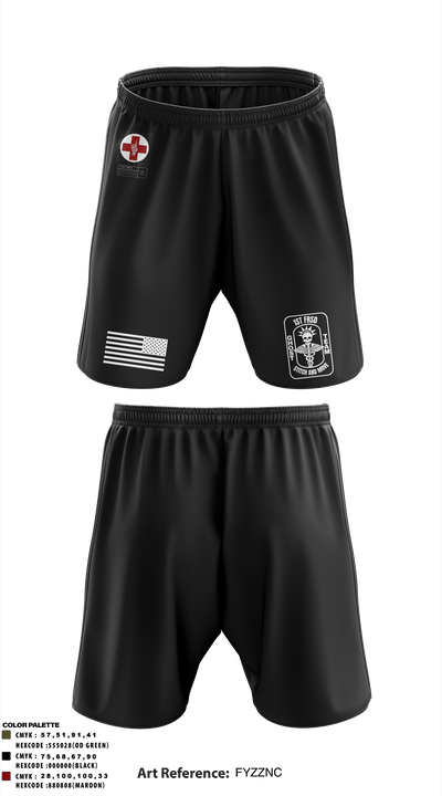 1st FRSD 86296727 Athletic Shorts With Pockets - 50