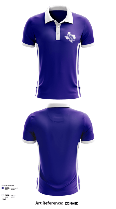 VASA Panther Football 6807670 Short Sleeve Performance Polo - 1