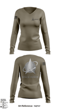 Peterson Space Force Base 7979794 Women's Long Sleeve V-neck Shirt - 1