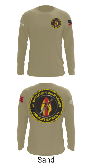Long Sleeve Performance Shirt, , Marines, Teamtime, Team time, sublimation, custom sports apparel, team uniforms, spirit wear, spiritwear, sports uniforms, custom shirts, team store, custom team store, fundraiser sports, apparel fundraiser