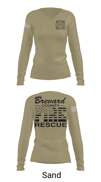 BCFR 93029209 Women's Long Sleeve V-neck Shirt - 47