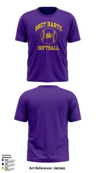 Short Sleeve Performance Shirt, Bret Harte Union High School Softball, Softball, Teamtime, Team time, sublimation, custom sports apparel, team uniforms, spirit wear, spiritwear, sports uniforms, custom shirts, team store, custom team store, fundraiser sports, apparel fundraiser