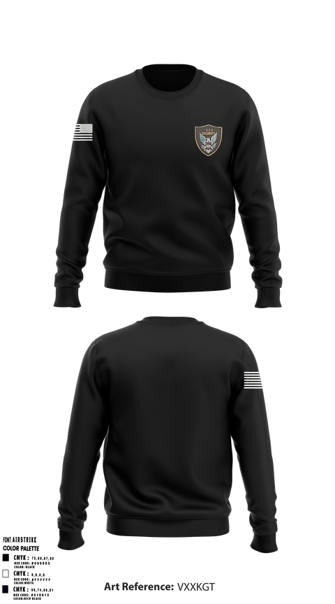 Crew Neck Sweatshirt, Security, , Teamtime, Team time, sublimation, custom sports apparel, team uniforms, spirit wear, spiritwear, sports uniforms, custom shirts, team store, custom team store, fundraiser sports, apparel fundraiser