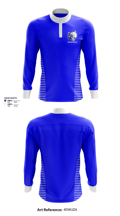 Sylvan Hills Middle School Basketball 54263204 Quarter Zip Jacket - 1