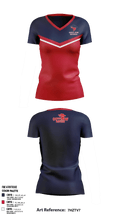 Saugerties Outlaws 20780337 Women's Short Sleeve V-neck Shirt - 8