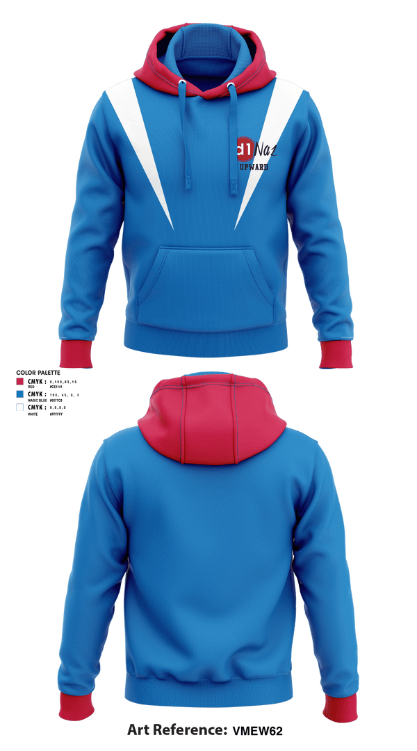 Hoodie, D1Naz Upward Basketball And Cheerleading, Men's Basketball, Teamtime, Team time, sublimation, custom sports apparel, team uniforms, spirit wear, spiritwear, sports uniforms, custom shirts, team store, custom team store, fundraiser sports, apparel fundraiser