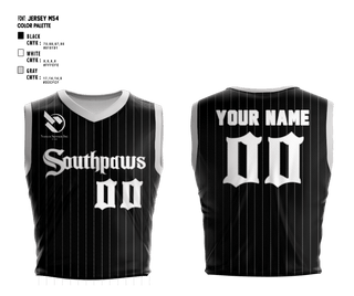 Southpaws 54563910 Reversible Basketball Jersey (Black/white) - 8