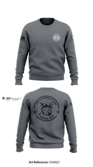 Crew Neck Sweatshirt, Fort Lauderdale Police Department Marine Unit, Police, Teamtime, Team time, sublimation, custom sports apparel, team uniforms, spirit wear, spiritwear, sports uniforms, custom shirts, team store, custom team store, fundraiser sports, apparel fundraiser