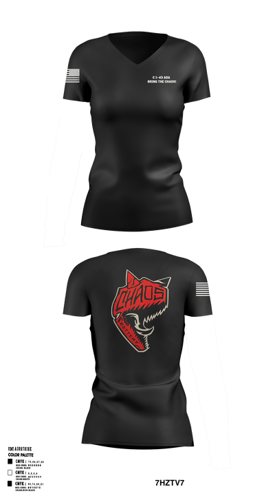 C 1-43 ADA 26758454 Women's Short Sleeve V-neck Shirt - 5