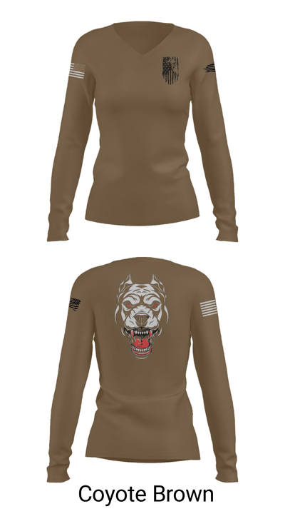 Oscar Golf Charlie Tango 24434143 Women's Long Sleeve V-neck Shirt - 38
