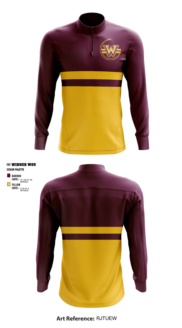 Quarter Zip Jacket, Windsor Middle School, Spirit Store, Teamtime, Team time, sublimation, custom sports apparel, team uniforms, spirit wear, spiritwear, sports uniforms, custom shirts, team store, custom team store, fundraiser sports, apparel fundraiser