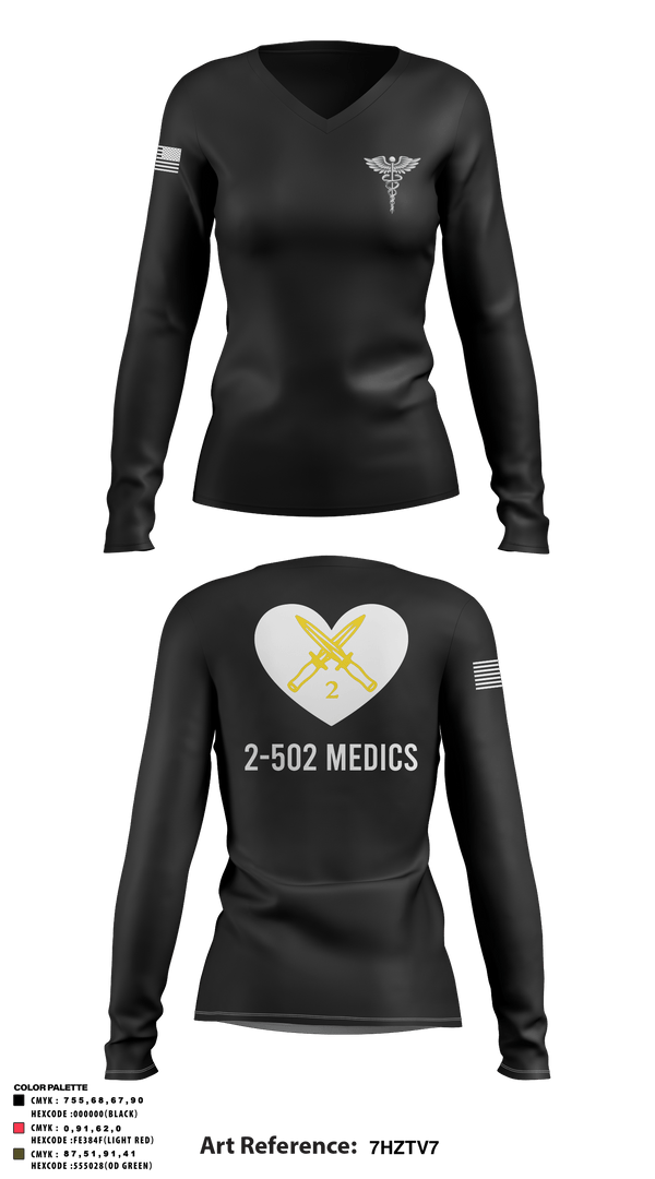 Women's Long Sleeve Vneck Shirt, , Army, Teamtime, Team time, sublimation, custom sports apparel, team uniforms, spirit wear, spiritwear, sports uniforms, custom shirts, team store, custom team store, fundraiser sports, apparel fundraiser