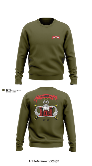 Crew Neck Sweatshirt, , Army, Teamtime, Team time, sublimation, custom sports apparel, team uniforms, spirit wear, spiritwear, sports uniforms, custom shirts, team store, custom team store, fundraiser sports, apparel fundraiser