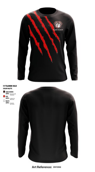 Long Sleeve Performance Shirt, Wilson Wildcats, Men's Lacrosse, Teamtime, Team time, sublimation, custom sports apparel, team uniforms, spirit wear, spiritwear, sports uniforms, custom shirts, team store, custom team store, fundraiser sports, apparel fundraiser