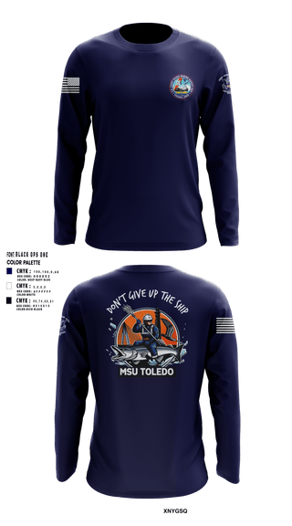 Long Sleeve Performance Shirt, MSU Toledo, Coast Guard, Teamtime, Team time, sublimation, custom sports apparel, team uniforms, spirit wear, spiritwear, sports uniforms, custom shirts, team store, custom team store, fundraiser sports, apparel fundraiser